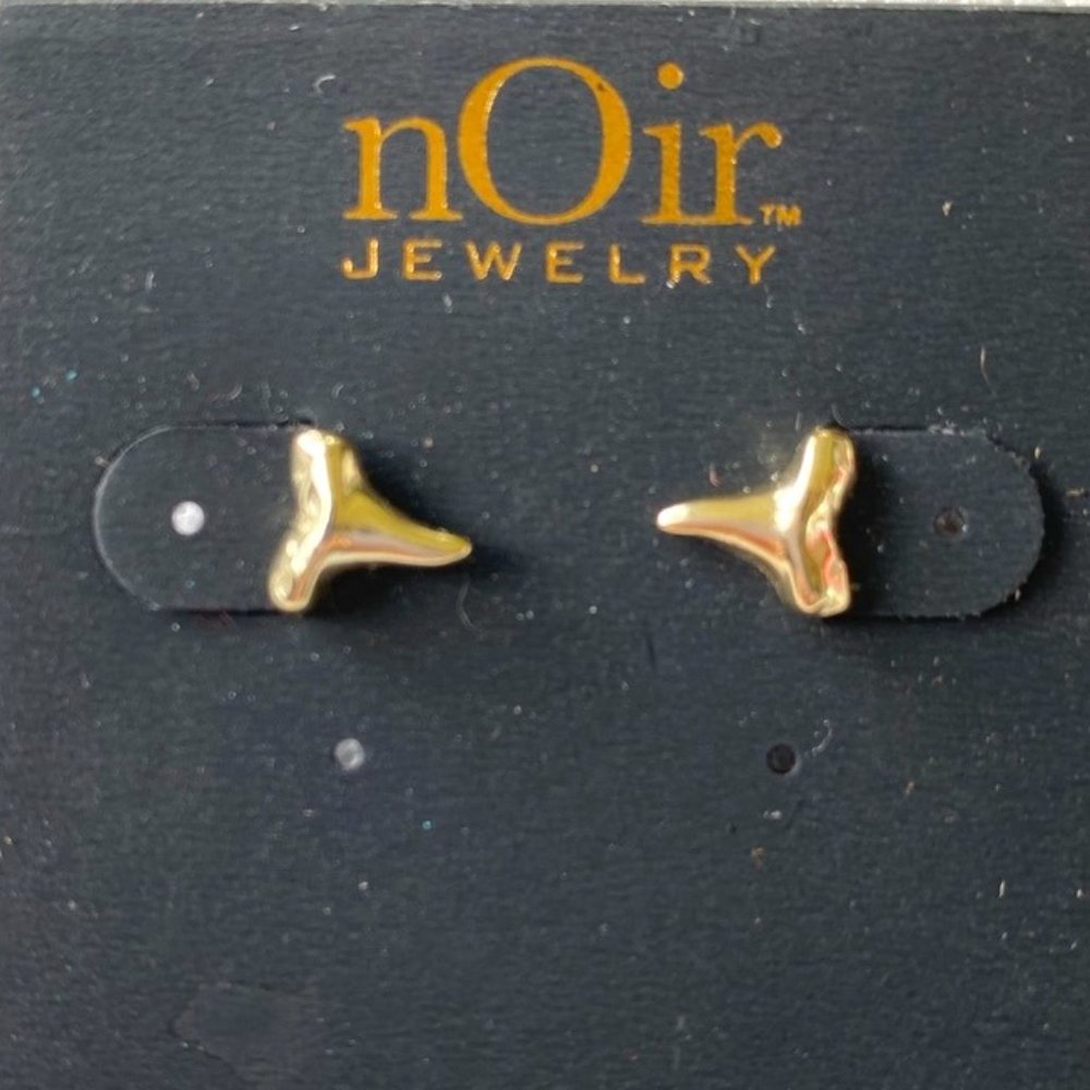 nOir Delicate 14 Kt Gold Earrings